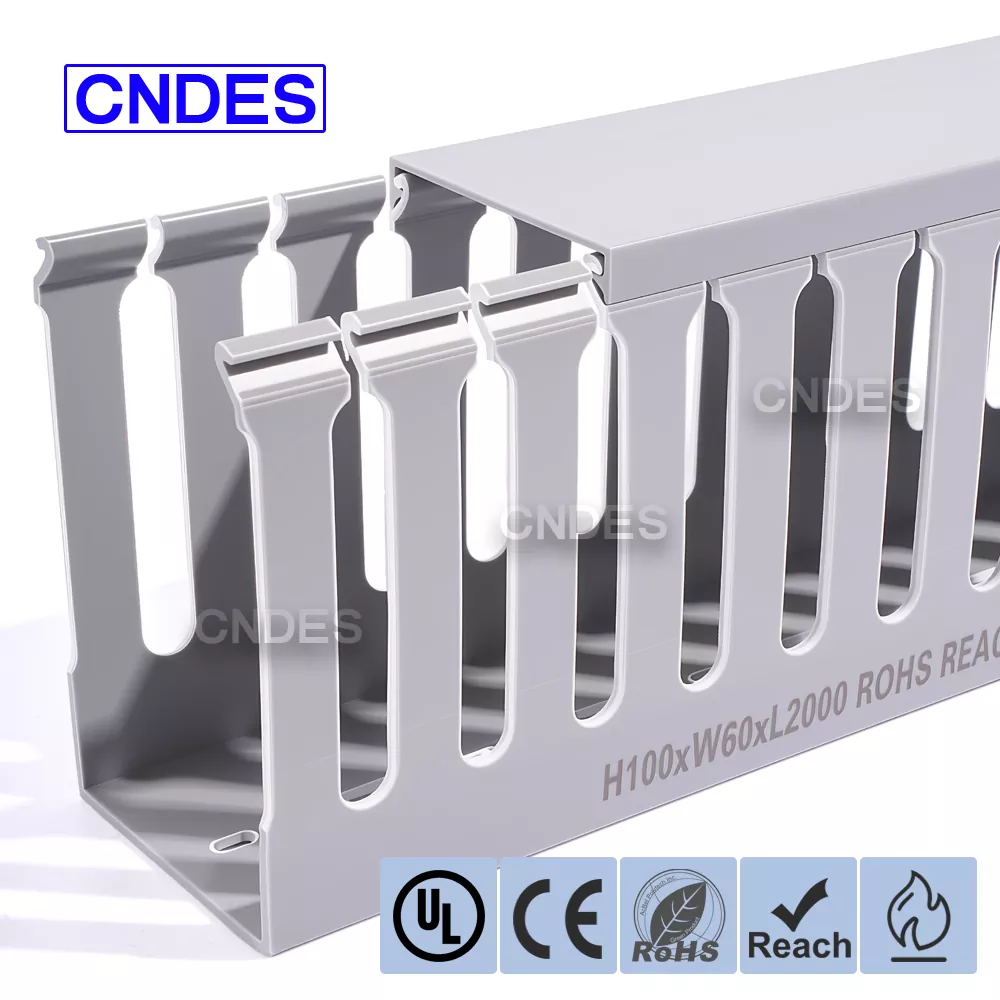 Duto de PVC 100×60 para painéis elétricos